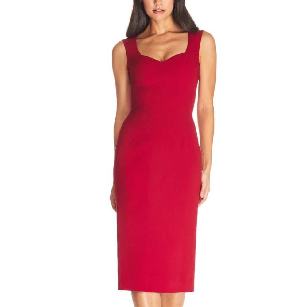 NWT Dress the population Elle Modern Sheath Dress Sz L
